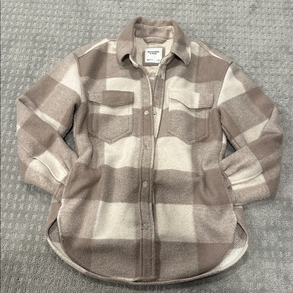Abercrombie & Fitch Plaid Shirt Jacket - Picture 4 of 8